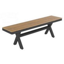 Лавочка алюминиевая Поливуд Мерида (Polywood Merida) 150x36x47 см тик