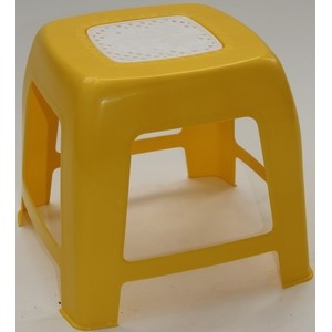 Табурет детский 2089-160-0060 пластиковый, цвет: желтый