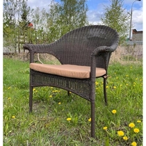 Плетеное кресло LV-140B-Brown с подушкой