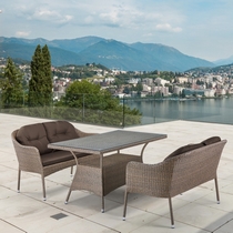 Комплект мебели Триест из искусственного ротанга T198B-S54B-W56 Light Brown