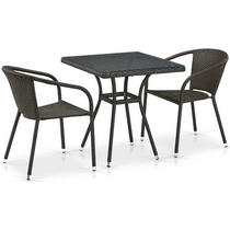 Комплект мебели Равенна T282BNT-Y137C-W53 Brown 2Pcs (иск.ротанг)