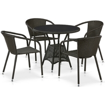 Комплект мебели Монпелье T707ANS-Y137C-W53 Brown 4Pcs (иск.ротанг)
