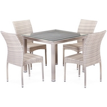 Набор мебели из иск.ротанга Логен T257A-Y380-W85-90x90 4Pcs Latte