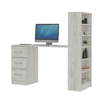 Стол письменный Гранд (дуб крафт белый)