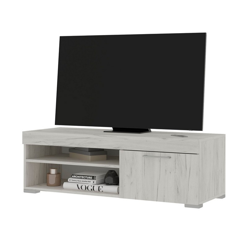 Тумба под ТВ Гранд (дуб крафт белый)