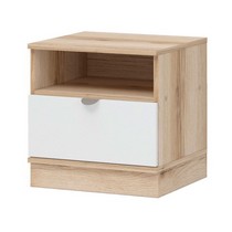 Тумба Юкки ТБ 1Я 450 (Дуб делано/Белый)