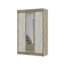 Шкаф-купе Андрей-4 М (дуб крафт серый/дуб крафт белый)