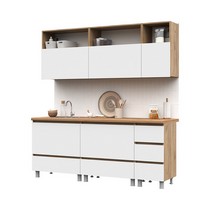 Кухня Хелен 2,0 (дуб крафт золото/белый)