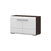 Обувница Вегас (венге/белый глянец)