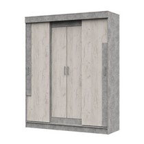 Шкаф-купе Гамма ШК-01 (дуб крафт белый/ателье светлый)