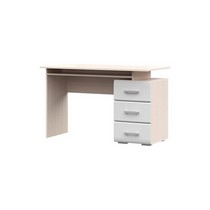 Стол компьютерный Симба (дуб белфорт/белый глянец)