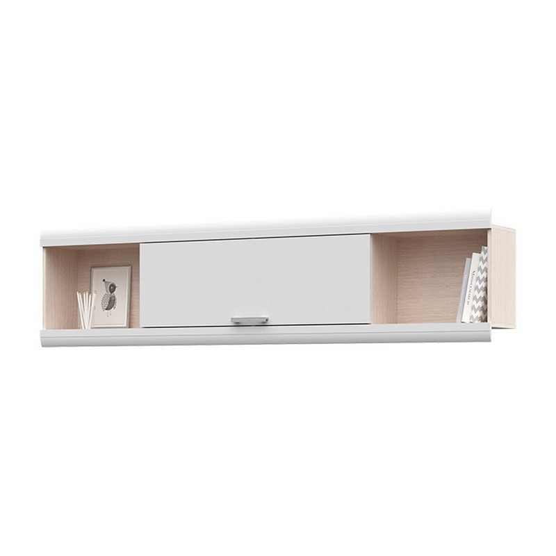 Надстройка одноярусной кровати Симба (дуб белфорт/белый глянец)