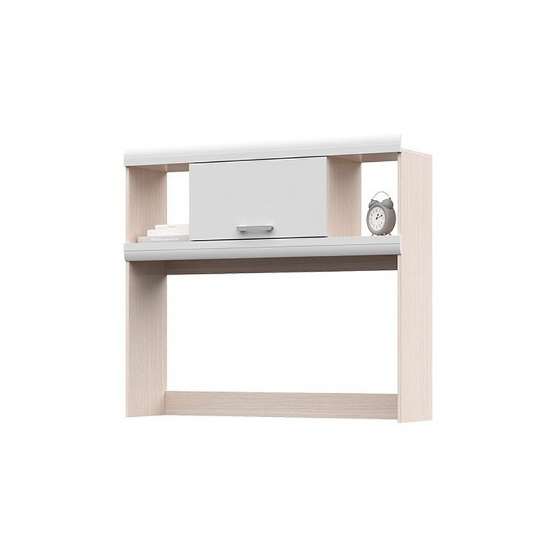 Надстройка для стола Симба (дуб белфорт/белый глянец)