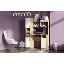 Стол компьютерный СТК 13 (дуб золотой/белый)