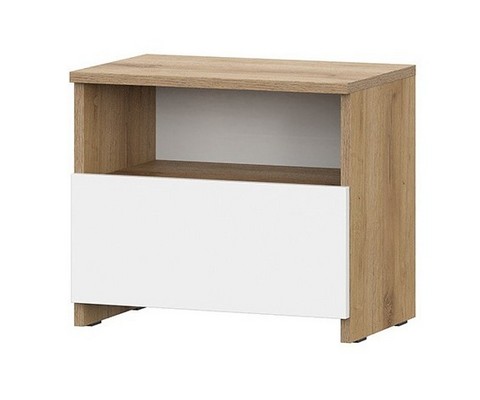 Тумба прикроватная Некст 1 (дуб золотой/белый)