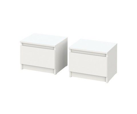 Тумба прикроватная Денвер комплект из двух штук (белый)