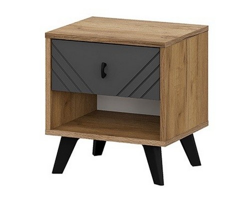 Тумба прикроватная Байкал (дуб золотой/графит)