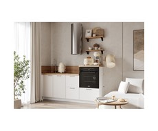 Кухонный гарнитур 1950 вариант 3 Лизет (белый софт матовый)