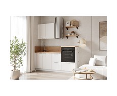 Кухонный гарнитур 1950 вариант 5 Лизет (белый софт матовый)