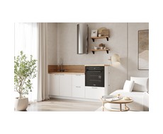 Кухонный гарнитур 1950 вариант 6 Лизет (белый софт матовый)