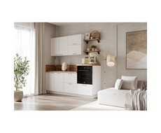 Кухонный гарнитур 2100 Лизет (белый софт матовый)