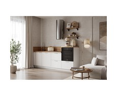 Кухонный гарнитур 2400 вариант 3 Лизет (белый софт матовый)