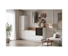 Кухонный гарнитур 2400 вариант 9 Лизет (белый софт матовый)