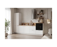 Кухонный гарнитур 3000 вариант 12 Лизет (белый софт матовый)