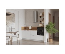 Кухонный гарнитур 2100 вариант 3 Лизет (белый)