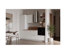 Кухонный гарнитур 2400 вариант 8 Лизет (белый)