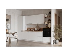 Кухонный гарнитур 3000 вариант 7 Лизет (белый)