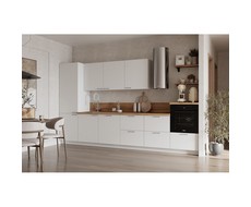 Кухонный гарнитур 3600 вариант 8 Лизет (белый)