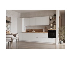Кухонный гарнитур 3600 вариант 10 Лизет (белый)