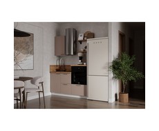 Кухонный гарнитур 1500 вариант 2 Лизет (крем)