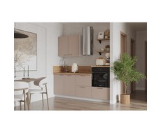 Кухонный гарнитур 2100 вариант 2 Лизет (крем)