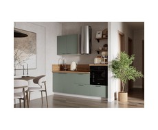 Кухонный гарнитур 2100 Олива эмаль вариант 5