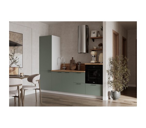 Кухонный гарнитур 2550 Олива эмаль вариант 9