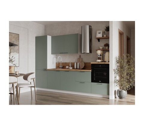 Кухонный гарнитур 3000 Олива эмаль вариант 8