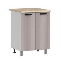 Шкаф напольный Аленушка Н 600 Лотос Кашемир, скоба антрацит