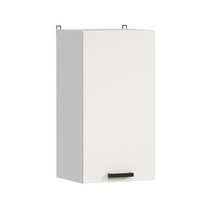 Шкаф навесной Аленушка В 400 Лаванда Молочный, скоба черный