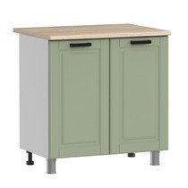 Шкаф напольный Аленушка Н 800 Астра Фисташка, скоба черный