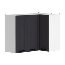 Шкаф навесной угловой Аленушка ВПУ 1000 Астра Сталь, скоба черный