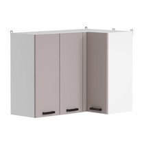 Шкаф навесной угловой Аленушка ВПУ 1000 Лаванда Кашемир, скоба черный