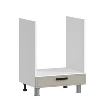 Шкаф под духовку Аленушка НД 600 Магнолия Керамика, скоба черный