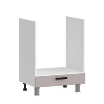 Шкаф под духовку Аленушка НД 600 Лаванда Кашемир, скоба черный