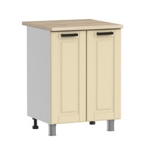 Шкаф напольный Аленушка Н 600 Астра Крем, скоба черный