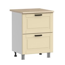 Шкаф напольный Аленушка Н2Я 600 Астра Крем, скоба черный