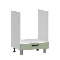 Шкаф под духовку Аленушка НД 600 Астра Фисташка, скоба черный