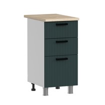 Шкаф напольный Аленушка Н3Я 400 Лотос Изумруд, скоба антрацит