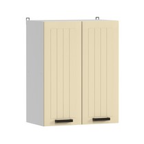 Шкаф навесной Аленушка В 600 Орхидея Крем, скоба черная